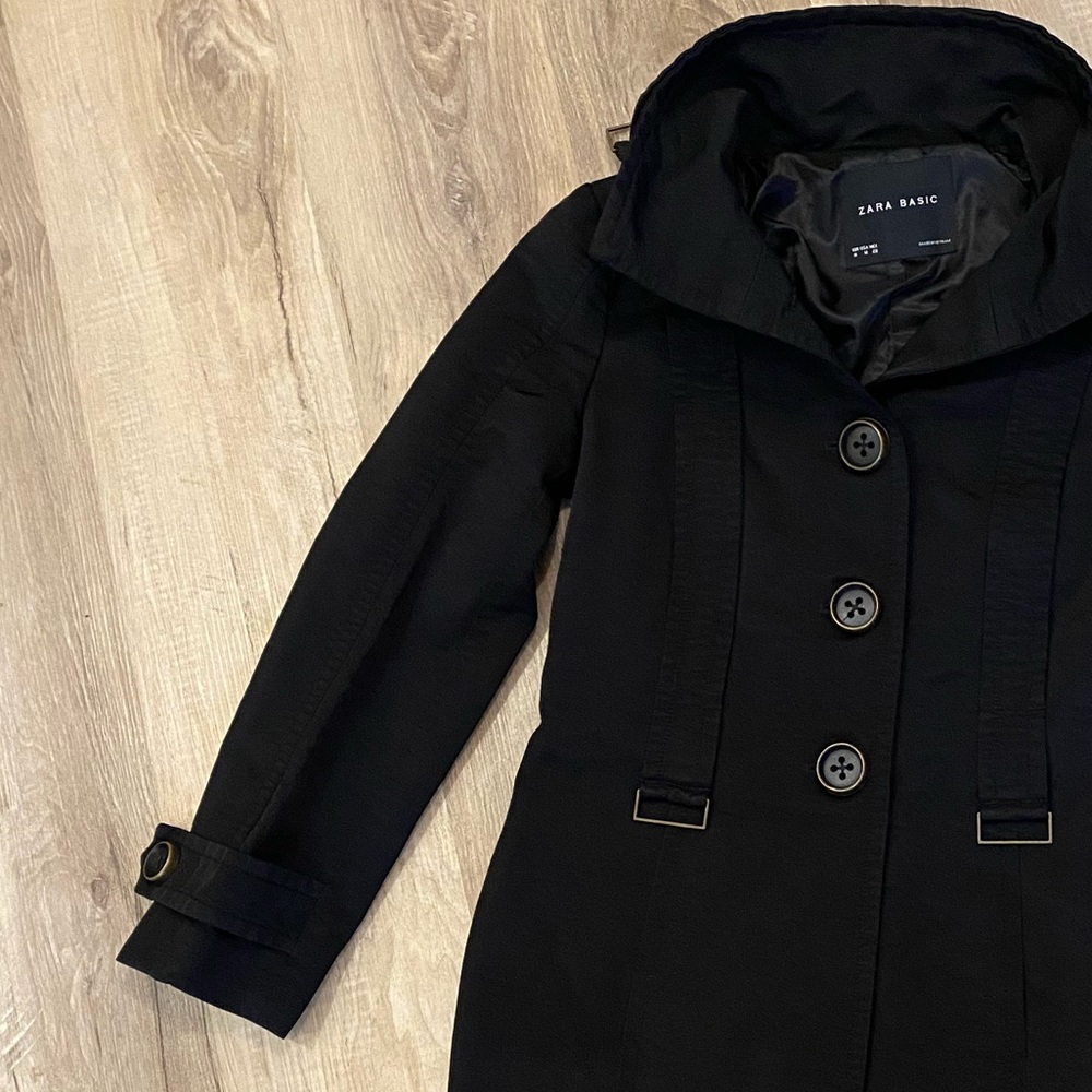 ZARA Utility Peacoat